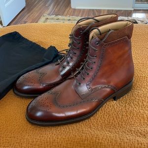 Brown Men’s 45/12US Magnanni Fairfax Wingtip Boot